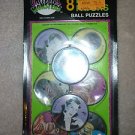 Universal Monsters 8 Ball Puzzles party favors 1991 Unique Ind. (studios