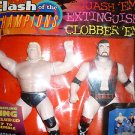 WCW Clash of Champions Lex Luger Scott Hall 2 ELECTRONIC action figure '97
