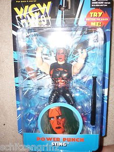 WCW NWO Red Sting Power Punch action figure wwe