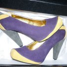 Womens Shoes Naughty Monkey Straight & Narrow Naughty Purple & Yellow 7M