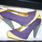 Womens Shoes Naughty Monkey Straight & Narrow Naughty Purple & Yellow 7M