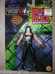 Toy Biz WCW Bend N Flex Bend-Ems Bendy Sting action figure 1999 wwe just toy