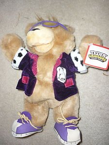 Teddy Grahams Snacks 10" Bear w/ hangtag Applause plush doll action figure 1990