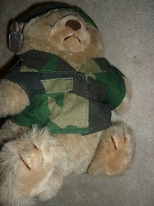 Teddy Bear Military Camoflage camo 9" Heartbreakers Summit Collection plush