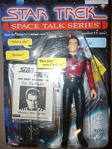 Playmates Star Trek TNG Space Talk Series Q 6080/6086 action figure '95 TALKING