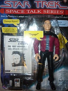 Playmates Star Trek TNG Space Talk Series Picard 6080/6081 action figure TALKING