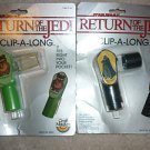 ROTJ Return of the Jedi Clip A Long Ewok Magnifying Glass Darth Vader Crayon '83