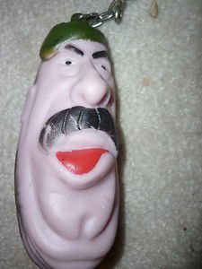 Saddam Hussein 4" squeeze toy keychain political
