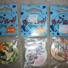 Ren and Stimpy set of 3 Buttons by Kalan 1993