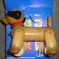 Pull Toy Wooden Wood Dog legs move Czechoslovakia Czech by DE JAS