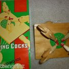 Pecking Cocks Chickens wooden toy