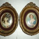 A Cameo Creation Lady Sheffield Thomas Gainsborough Pair Lot of 2 Set Framed 6"H