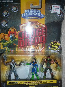 Mattel Judge Dread Judge vs Anti-Judges pack 4 action figure 1995 mega heroes