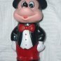 Mickey Mouse wearing Tuxedo Blow Bubbles Bottle 1990s 4.5" action figure