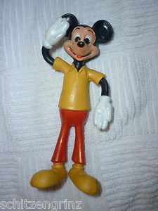 Mickey Mouse  Bendy 5" PVC Action Figure By Durham Industries 1980s
