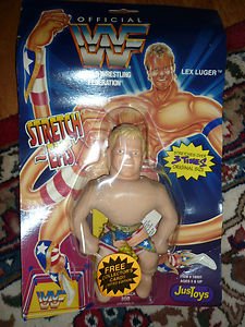 Just Toys WWF Stretch-Ems Lex Luger lugar RARE 1994