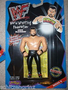 Just Toys WWF Bend-Ems Series X 10 Steve Blackman action figure 1998 bendy wwe
