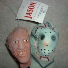Jason and Freddy Krueger heads action figure 1994 Topstone Ind.