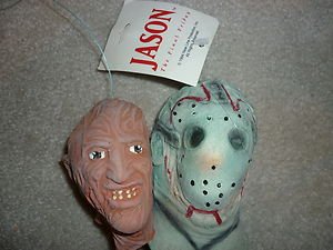 Jason and Freddy Krueger heads action figure 1994 Topstone Ind.