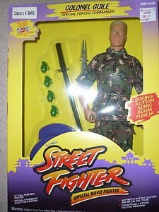 Hasbro Street Fighter Col Guile jean claude van damme 12" Action Figure gi joe