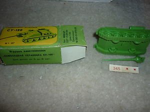 HO Russian Tank CY-100 SU -100 tank destroyer   cyrillic diecast 1:64