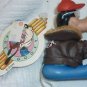 Disney Goofy Pilot Jacket Gripper Clip On PVC Action Figure RWS Mobilo 1980s