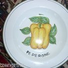 Deruta Peperone Pepper Vegetable 9.6" salad soup plate dish Italy majolica