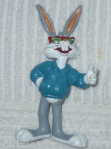 Comics Spain Bugs Bunny Sunglasses PVC Action Figure Approx 3" tall 1990