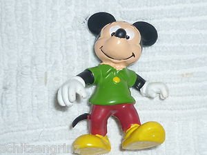 Disney Mickey Mouse Walking PVC Action Figure by Bully 1980s