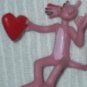 Comics Spain Pink Panther Valentines Heart PVC Action Figure Approx 3" tall