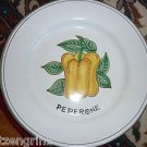Deruta Peperone Pepper Vegetable  11.1" salad soup plate dish Italy majolica