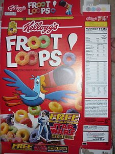 Fruit Loops Star Wars Han Solo Stormtrooper disguise action figure Cereal Box