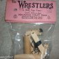 Folk Art Wooden Wrestlers by Mountain Craft Shop WV action figure