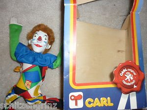 Carl Handarbeit windup Clown with noisemaking nose Spielfiguren Deutsch Germany