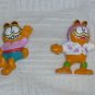 Garfield Cat set of 2 PVC Action Figure 1980s