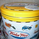 Advertising Tin Tonka Toys Pail Bucket with handle (held cookies) 5.5x6.5"