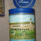Advertising Tin Hershey's Kisses Hometown Series #9 Hotel in PA  6x4" 1992