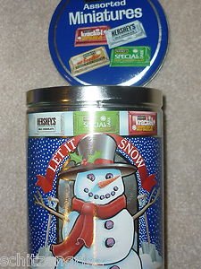 Advertising Tin Hershey's Assorted Miniatures Holiday Classics #3  6x4" 1991
