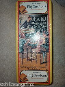 Advertising Tin Nabisco Fig Newton 2x9.5" 1990s