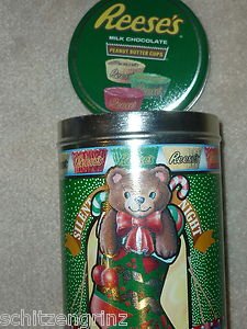 Advertising Tin Hershey's Reese's Holiday Classics Series #2 Teddy  6x4" 1990