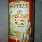 Advertising Tin Corinthians Vanilla cream Wafers 4x7
