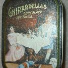 Advertising Tin Ghirardelli's Chocolate  2.5x4" 1990s