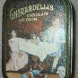 Advertising Tin Ghirardelli's Chocolate  2.5x4" 1990s