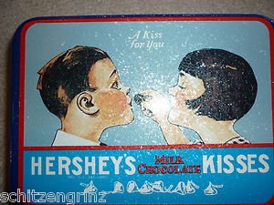 Advertising Tin Hershey's Kisses Rectangular 2.5x7.5" 1994