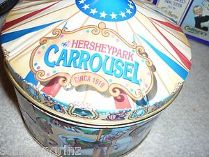 Advertising Tin Hershey's  HersheyPark Carrousel Hometown Series 13 4.5x5.5" '96
