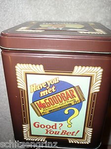 Advertising Tin Hershey's Mr Goodbar Millennium Series #2 1997 5x4.5"