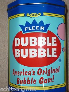 Advertising Tin Fleer Dubble Bubble Octagon Shape 6x4" 1990s
