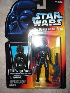 Kenner Star Wars POTF TIE Fighter Pilot Red Card 1995 Action Figure