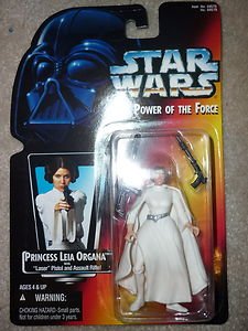 Kenner Star Wars POTF Princess Leia Organa Red Card 1995 Action Figure