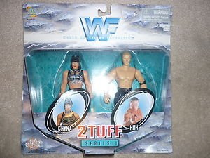 WWF 2 Tuff Series 1 Chyna & HHH Hunter Hearst Helmsly Action Figure wwe 1998